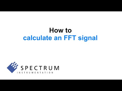 SBench 13 - How to calculate an FFT signal