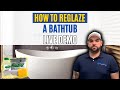 Live Bathtub Reglazing How To Featuring Ekopel 2K Bathtub Refinishing Kit