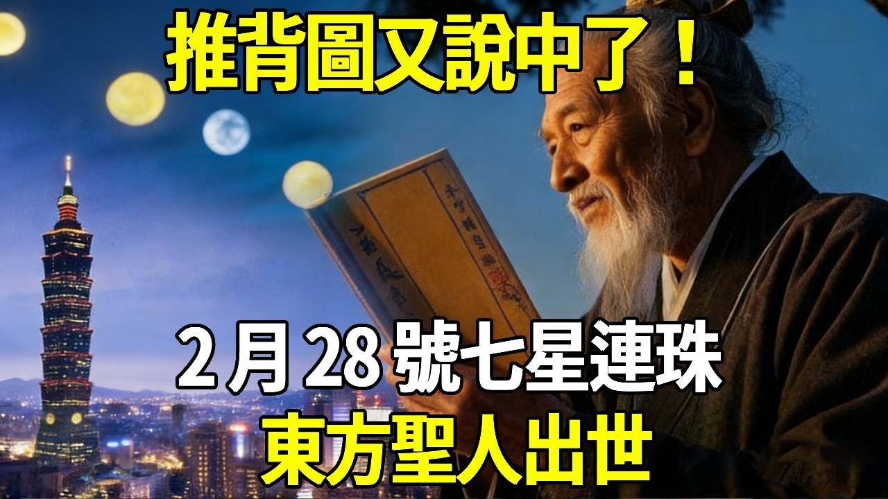 推背圖又說中了！ 2 月 28 號七星連珠，東方聖人出世，2026 年宇宙啟示錄與人類文明轉折點！#因果#生死輪回️