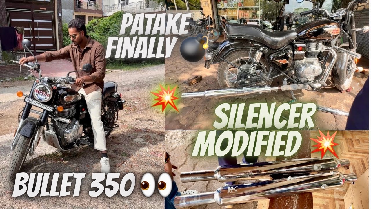 BULLET 350 🖤 SILENCER CHANGED 💥 | CRAZY SOUND 💥 