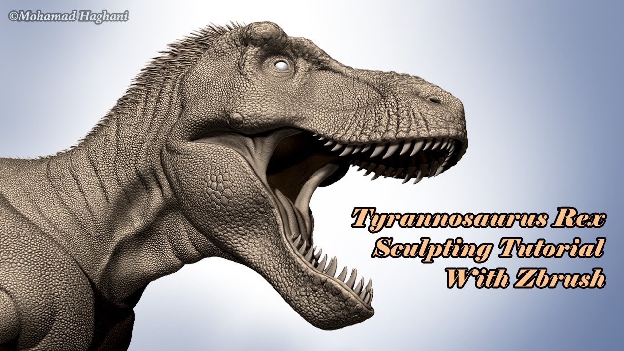 how to sculpt a dinosaur in zbrush