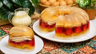 4-LAYER GLASS FRUIT PUDDING