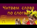 Русский язык. Слоги с буквой Н. Читаем слова по слогам.  Урок 19.