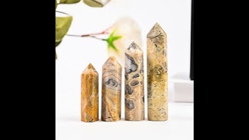 Crazy Agate Single Pointed Hexagonal Prism Beads Ornament 233SP1492