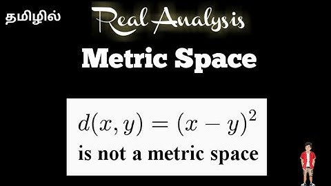 Metric space || definition and example || #Real Analysis || distance function ||  @17matboy