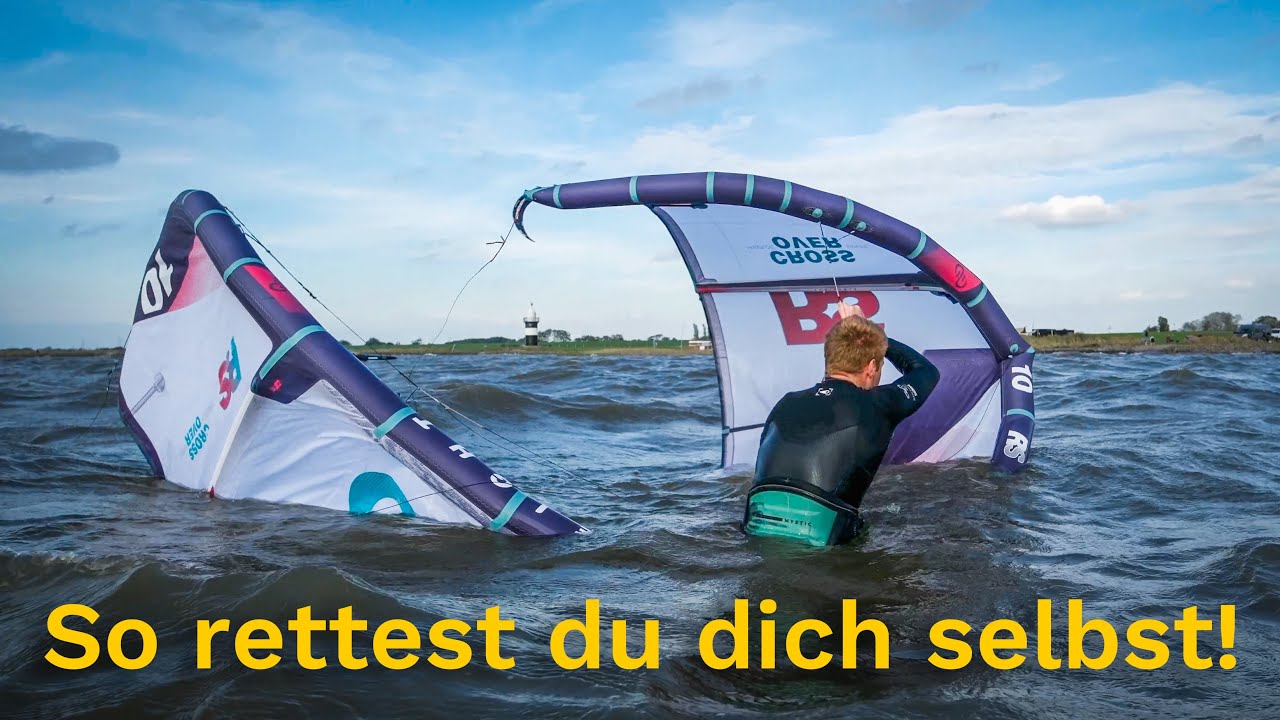 Self Rescue beim Kitesurfen! So rettest du dich selbst! | Kitesurfen lernen