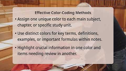 What Are The Best Ways To Color-Code Study Materials?