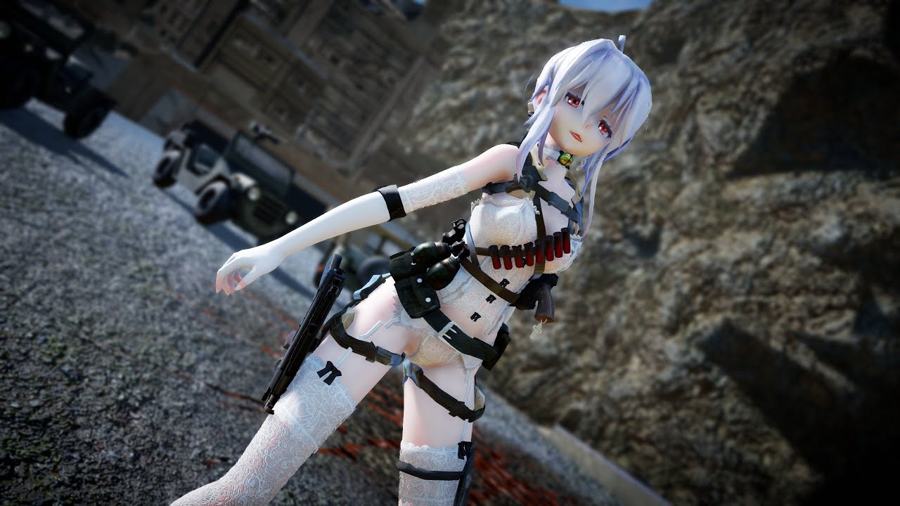 【MMD】　『バイオレンストリガー』　Wasteland legend Haku (1440p/60fps)