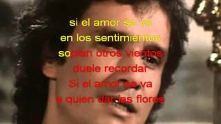 Video thumbnail of "ROBERTO CARLOS SI EL AMOR SE VA con letra"