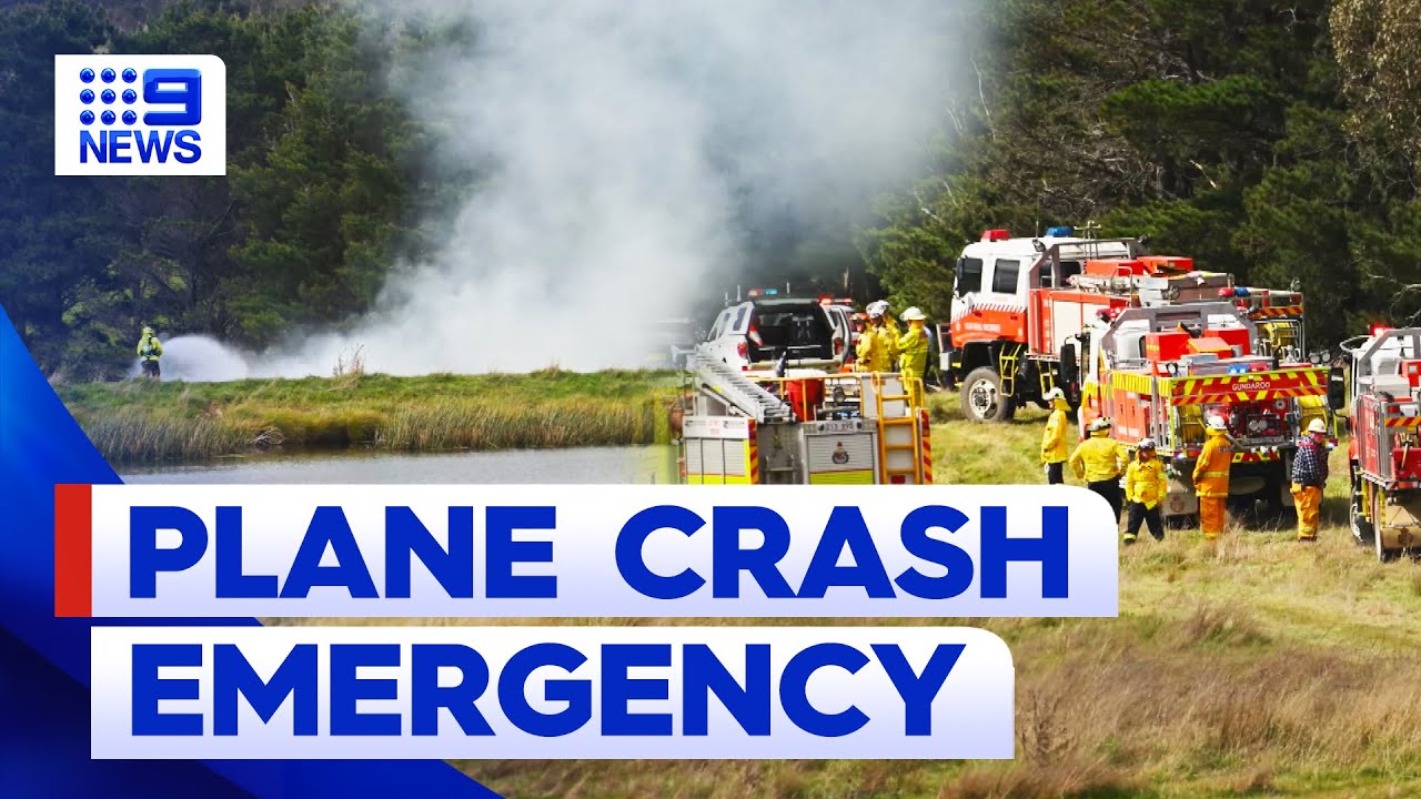 Light plane crashes near Canberra | 9 News Australia - YouTube
