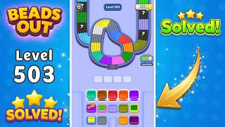 [NEW UPDATE] Beads Out - Level 503 Walkthrough 🧩 | Solution & Gameplay (Voodoo) 🔴