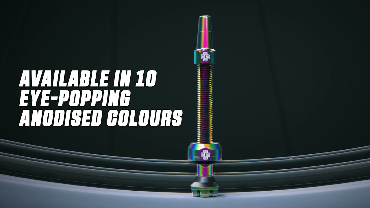 Muc-Off 1051 Zwarte Tubeless Presta Kleppen, 44mm - Premium Geen Lek Fietsventielen Met Geïntegreerd Valve Core Removal Tool