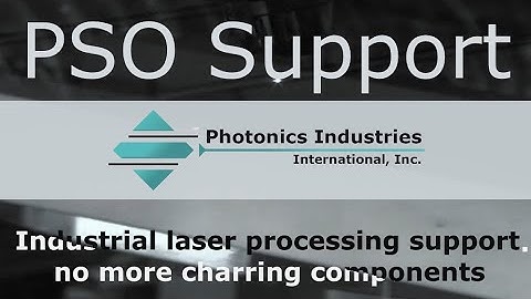 Photonics Industries  |  Position Synchronized Output (PSO) Support