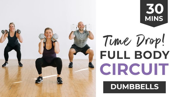 30-Minute Full Body CIRCUIT WORKOUT with Dumbbells 🔥 