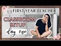 First Grade Classroom Setup | Day 1 | What Came in my Room?!