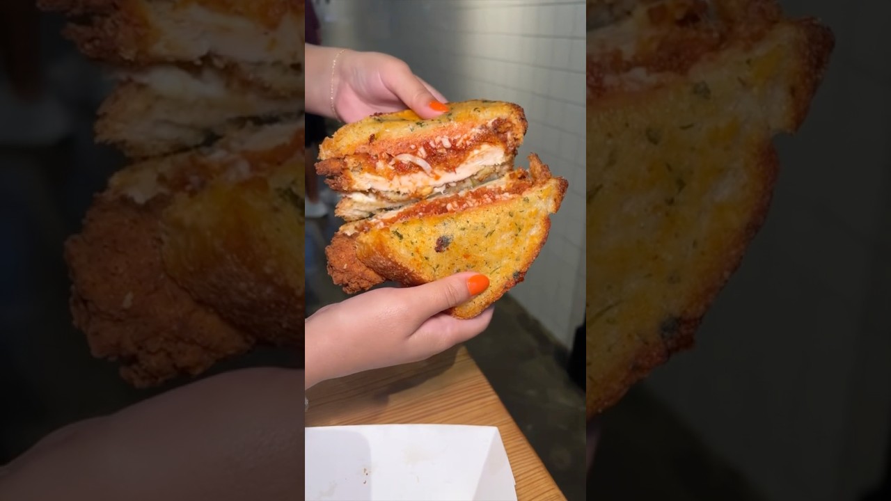 CHICKEN PARM TENDERS vs CHICKEN PARM MELT from Melt Shop in NYC! 🔥🔥🧀🧀 #DEVOURPOWER