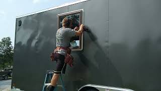 How I installed a house window into my cargo trailer
