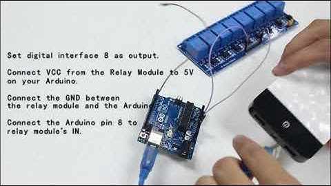 How to test a 8-channel relay module with Arduino UNo R3 Board