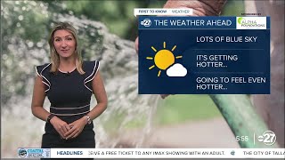 Heat builds into the weekend keeping us hot through next week