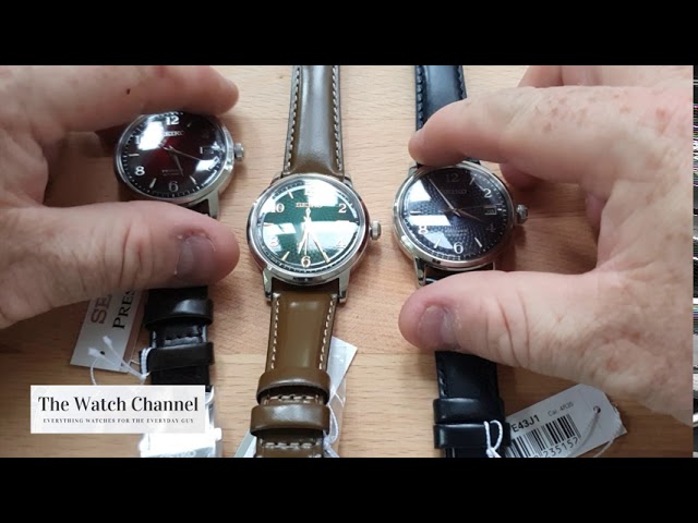 The New Seiko Presage Cocktail Time Range SRPE41 Negroni , SRPE43 Manhatton  & SRPE45 Mojito - YouTube