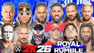 WWE 2K26 | 30-Man Royal Rumble – Only One Will Win!