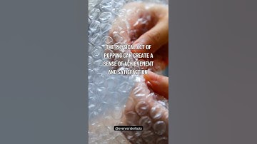 Why do we feel a sense of satisfaction from popping bubble wrap? #shorts #satisfying