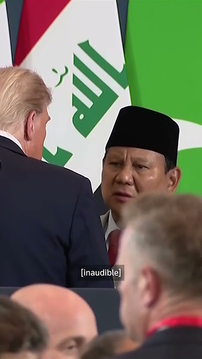 Hot mic catches conversation with Indonesia's president and Trump