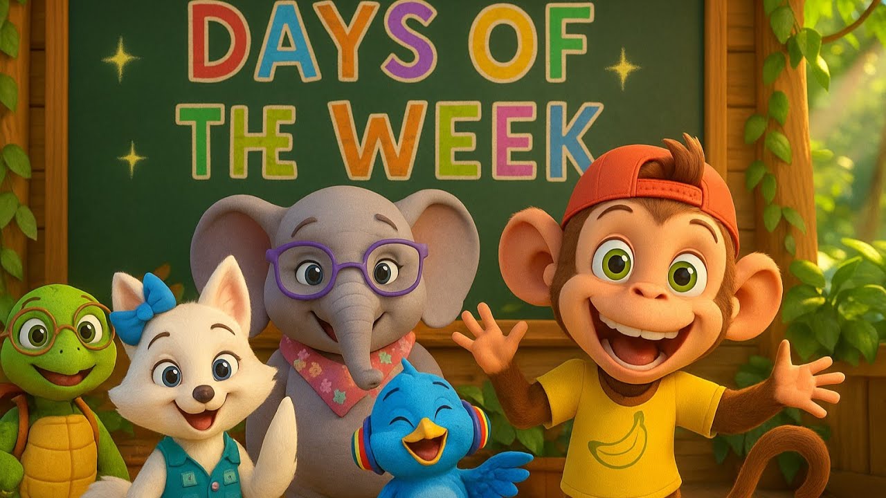 Days of the Week Song with Animal Friends | Learn with the Calendar Crew!