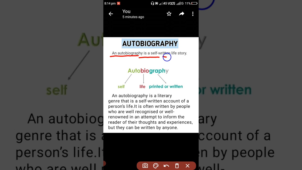 autobiography definition oxford english dictionary