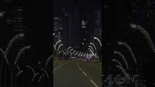 Futuristic city lights