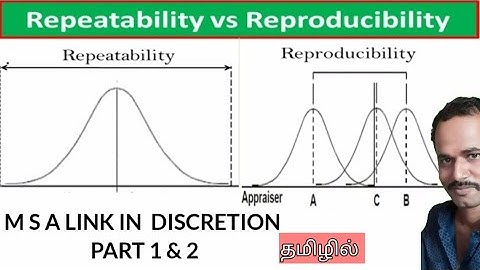 #Repeatability #Reproducibility #MSA  Repeatability Vs Reproducibility in tamil | learn with me