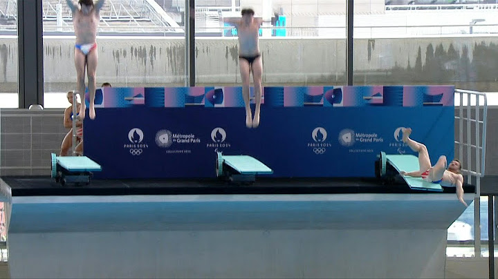 JO-2024: un plongeur chute lors de l'inauguration du Centre aquatique | AFP Images