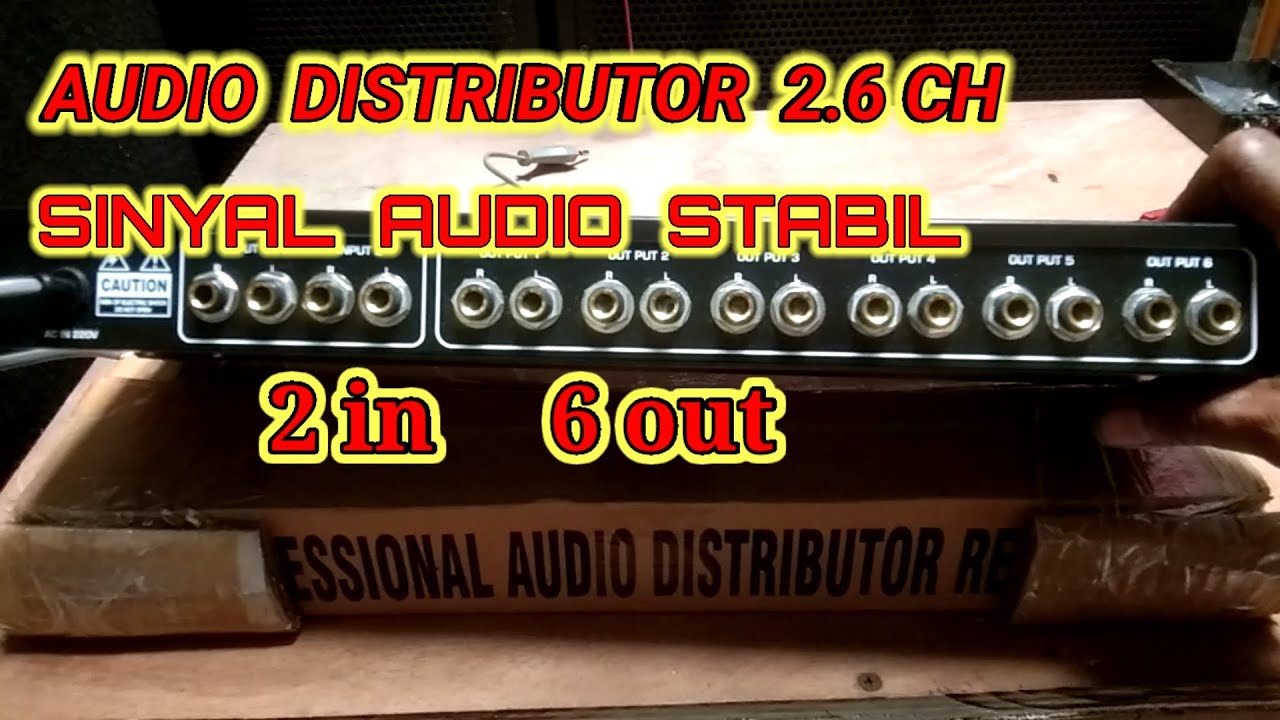 Audio Distributor pembagi sinyal audio 