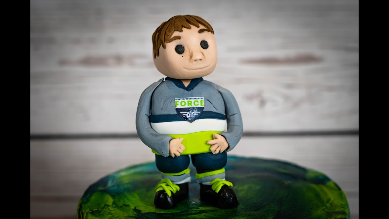 Making a Hockey Player out of Fondant! Time Lapse YouTube