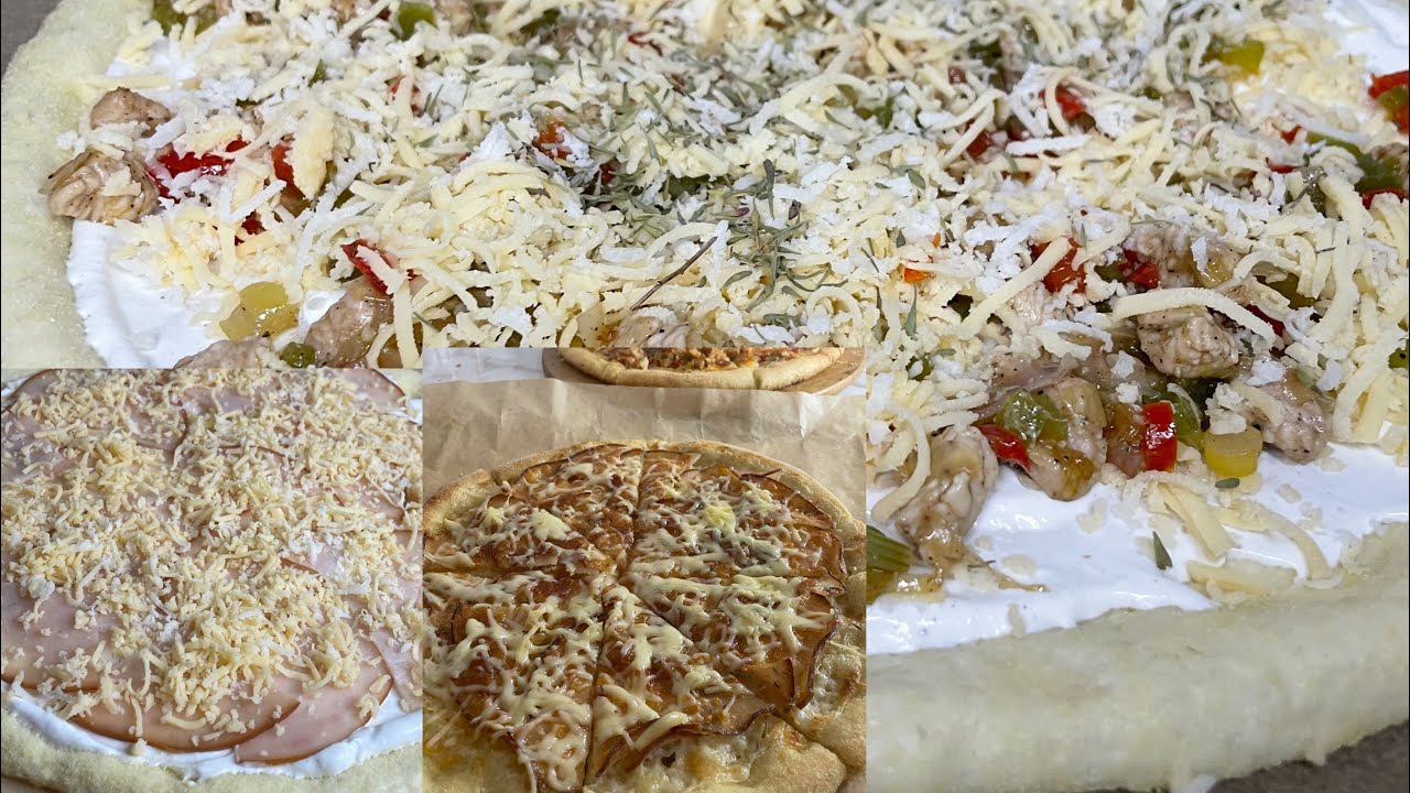 بيتزا بلا عذاب غادي تنفعكم فرمضان /بيتزا بصلصة البيضاء