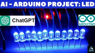 AI-Arduino Smart Projects Made Easy: LEDs Display using Chat GPT.