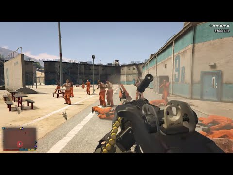 GTA 5 - Trevor's Prison Rampage + Ten Star Escape