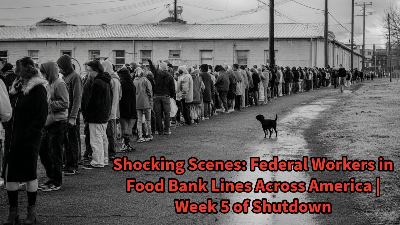 2025 Government Shutdown: Unpaid Federal Workers Forced to Food Banks | Hunger Crisis Explodes
