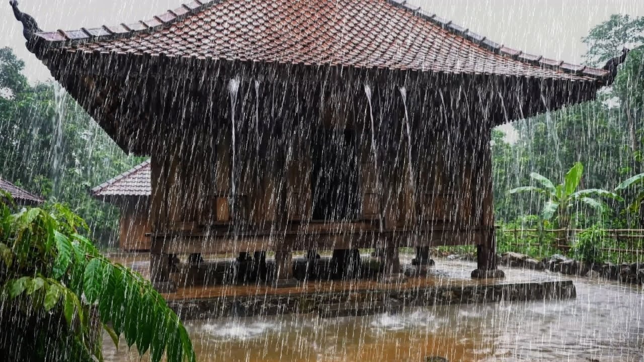Extreme Rain 🌧️ | Calm Sound for the Dark, Quiet Hours of the Night
