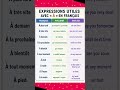 Expressions avec à #FrenchForBeginners #LearnFrench #FrenchLessons #SpeakFrench #dailylearnenglish