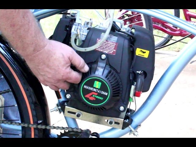 4 stroke bicycle engine kit with electric start GEYOPMID 100cc Kit, Hand Bike Gas Motor CDI Ignition Mode Single Cylinder Air Cooling OHV Black & Silver Gas Bike Kit for Mountain Bikes Complete Engine KitThe engine comes with all the hardware needed to upgrade most traditional bikes to gasoline 4 Stroke Bicycle Motor Kit