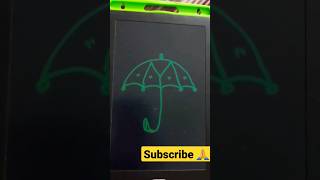 How To Draw Umbrella By Ushing Letter M