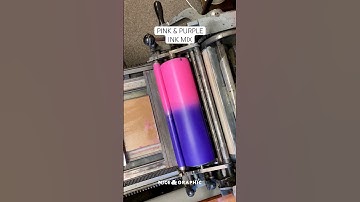 Letterpress Printing 💜🩷 Pink & Purple Gradient #letterpress #printingpress #gradient #satisfying