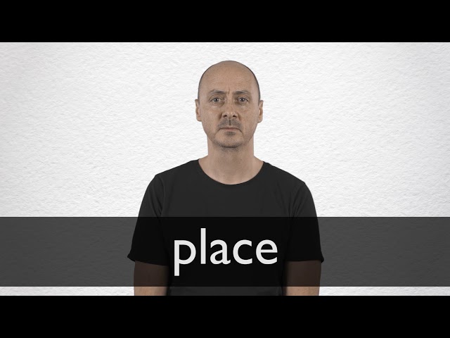 Place Definición Y Significado Diccionario Inglés Collins