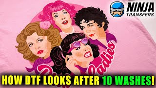 HOW LONG DO DTF TRANSFERS ACTUALLY LAST?! 10 WASHES TEST! || Lucykiins