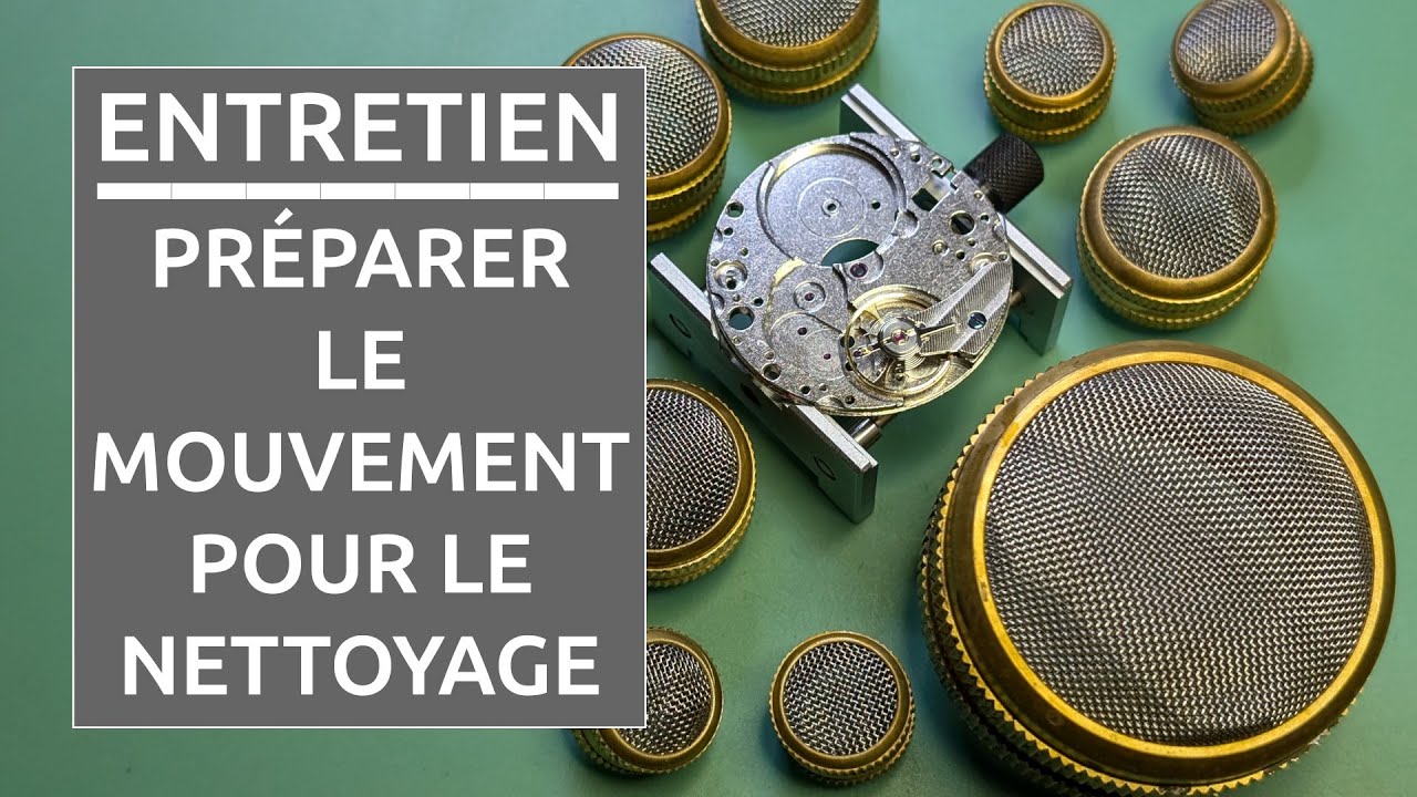 Comment faire ses services de montres soi-même? - 5. Préparer le mouvement en vue du nettoyage