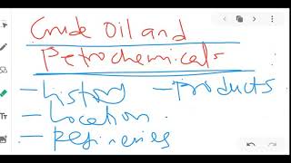 Crude oil and petrochemicals