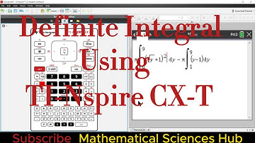 How to calculate definite integral on TI-Nspire CX-T  graphing calculator? DP Mathematics