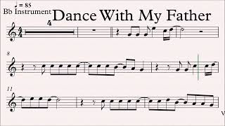 Video thumbnail of "Dance With My Father Bb Instrument Sheet Music"