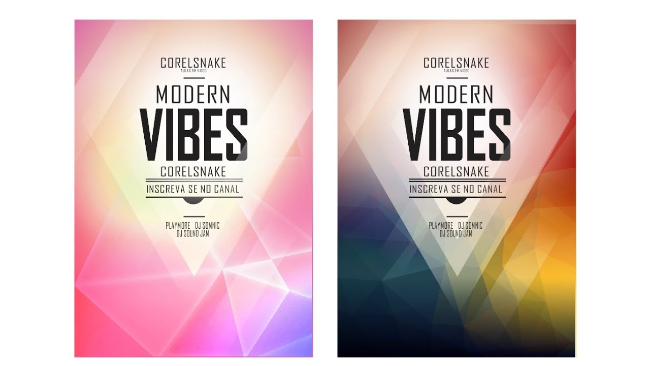 CURSO COREL DRAW // COMO CRIAR UM CARTAZ ( COREL SNAKE )